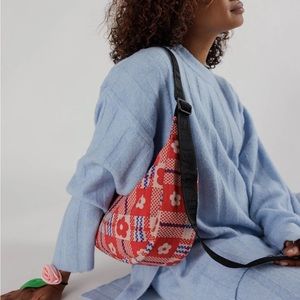 sandy liang x baggu medium crescent bag